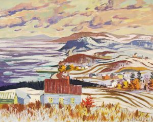 Henri Leopold Masson: SNOW IN OCTOBER (BAIE ST. PAUL QUE)