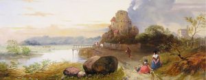William Joseph Shayer: UNTITLED (PEASANTS IN A CREEKSIDE SCENE)