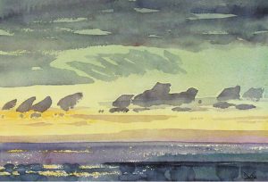 Illingworth Holey Kerr: TROPIC SUNSET, ST. LUCIA, W.I.