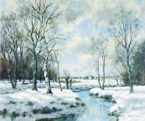 Willem Hendriks: UNTITLED; A STREAM IN WINTER
