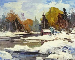Geza (Gordon) Marich: UNTITLED (WINTER LANDSCAPE)