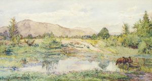 Frederick Walter Lee: UNTITLED; CROSSING A RIVER