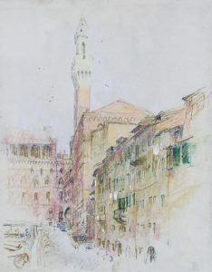 Joseph Francis Plaskett: UNTITLED; EUROPEAN STREET SCENE
