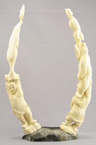 Unidentified Inuit Artist: TWO TOTEMS