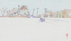 Walter Joseph Phillips: A SUBURBAN STREET