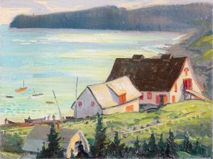 Adolphus George Broomfield: PERCE ROCK COASTLINE, GASPE