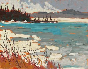 Arthur George Lloy: AFTERNOON LIGHT ON A FROZEN LAKE