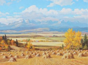 Duncan Mackinnon Crockford: THE ROCKIES FROM NR. BLACK DIAMOND, ALTA