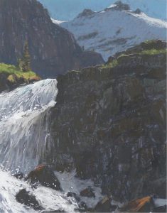 Horace Champagne: THE RUSH OF MELTING SNOW (THE OUTLET OF LAKE VICTORIA ON THE LAKE OESA TRAIL)
