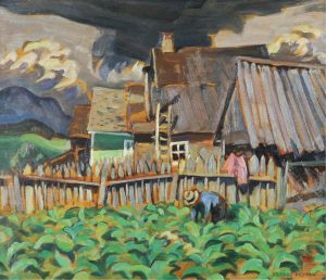 George Douglas Pepper: TOBACCO PATCH, ST. URBAIN, P.Q.
