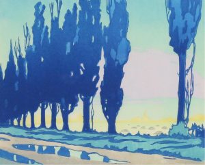 Leonard Hutchinson: ROW OF POPLARS