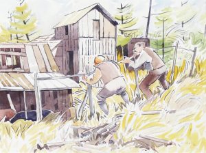 Henry George Glyde: REPAIRING THE FENCE