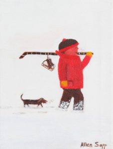 Allen Sapp: LITTLE BOY GOING SKATING