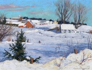 Horace Champagne: SUNSET IN MARCH, LES EBOULEMENTS, P.Q.