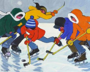 William Roy (Bill) Brownridge: EVENING HOCKEY GAME