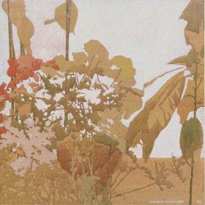 Claude A. Simard: SUMMER GARDEN IN EVENING LIGHT