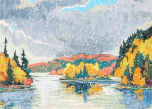Adolphus George Broomfield: FIRST SNOW, OXTONGUE LAKE, ALGONQUIN PARK