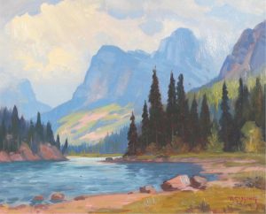 Roland Gissing: A BREAK IN THE CLOUDS, VERMILLION RIVER