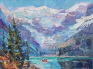 Fred Cameron: CANOEING AT LAKE LOUISE