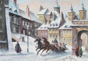 Jan Rawicz: FIGURES AND TROIKA ON A WINTERY STREET