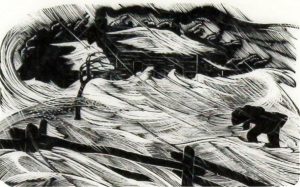 Lucille Oille: FIGHTING THE WIND ON A WINTER EVENING