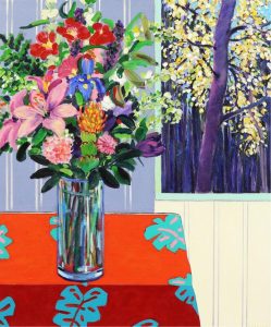 Yolanda Van Dyck: STUDIO, CUT FLOWERS, AUTUMN TREE