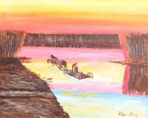 Allen Sapp: HEADING HOME AT SUNSET