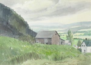 Barbara Roe Hicklin: FARM ON THE HILLSIDE