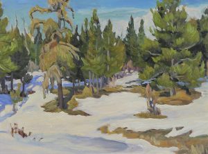 Gisela Felsberg: SUNNY DAY IN MARCH (SOUTH OF SLAVE LAKE)