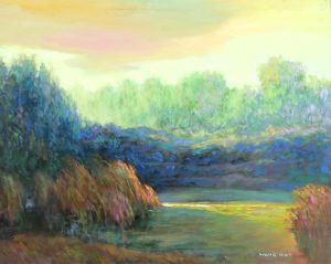 William Gardner Blackwood: VIEW OVERLOOKING THE LAKE
