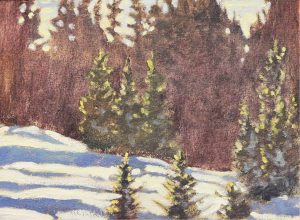 Robert F. M. McInnis: WINTER TREES, BRAGG CREEK