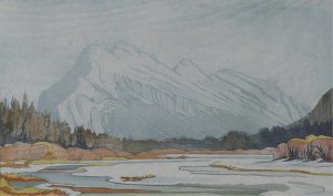 Margaret Dorothy Shelton: MOUNT RUNDLE IN MARCH