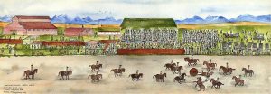 Irene E. McCaugherty: MOUNTED POLICE EARTH BALL, JUBILEE YEAR 1924, FORT MACLEOD, ALTA