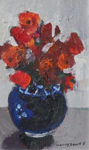 Molly Joan Lamb Bobak: POPPIES IN A GINGER JAR