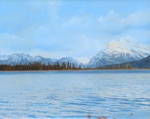 Ted Raftery: SPRING SUNSHINE ON MT. RUNDLE