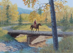 Richard Audley (Dick) Freeman: LOG BRIDGE