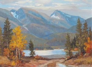 Duncan Mackinnon Crockford: LATE AUTUMN ON THE CLEARWATER, WEST OF CAROLINE, ALBERTA