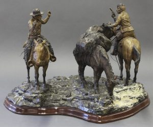 Jay Contway: A NORTH WEST MOUNTED POLICE OFFICER CONFRONTING A WHISKEY TRADER