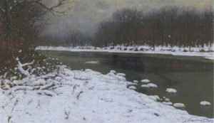 Richard Savoie: RIVIERE EN HIVER