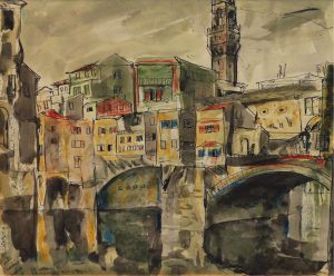 Henri Leopold Masson: PONTE VECCHIO, JUNE 10
