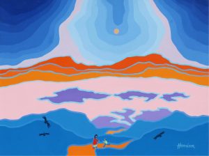 Ted Harrison: VIEW FROM THE HILLS