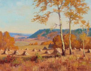 Roland Gissing: STOOKS IN AUTUMN