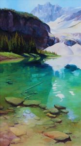 Alice Saltiel-Marshall: HAIDUCK LAKE AND PEAK, BANFF NATIONAL PARK