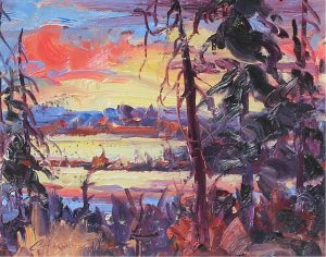 Rod Charlesworth: RED SKY AT HAYNES LAKE