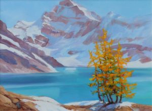 Alice Saltiel-Marshall: LARCH LACE AT LAKE McARTHUR (LAKE O’HARA AREA, B.C.)