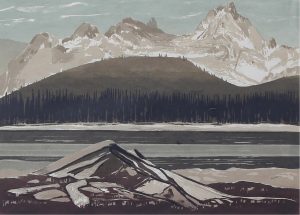 George Weber: WATERFOWL LAKE, JASPER NATIONAL PARK, ALBERTA