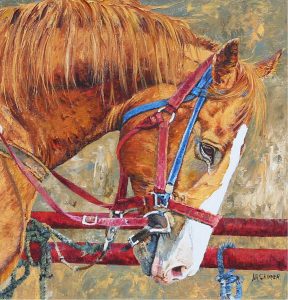 Jody Skinner: ONE OUTRIDER, HORSE FACE