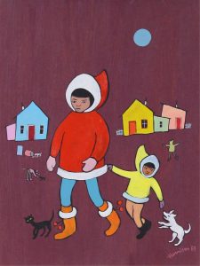 Ted Harrison: NORTHERN MOTHER & CHILD