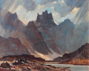 Alfred Crocker Leighton: STORM IN THE MOUNTAINS