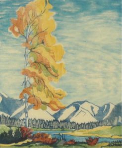 Margaret Dorothy Shelton: YELLOW POPLAR, BANFF